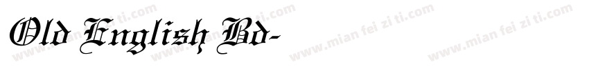Old English Bd字体转换